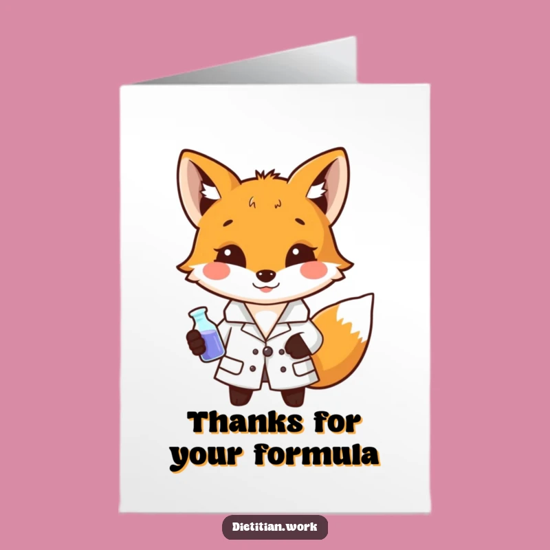 Free Printable Thank You Card: Brilliant Fox - Witty Downloadable Appreciation