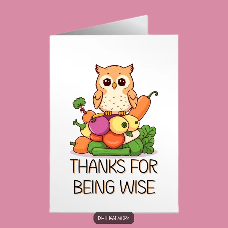 Free Printable Thank You Card: Perceptive Owl - Insightful Downloadable Appreciation