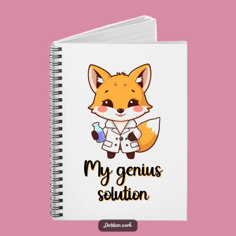 Funny Fox Scientist Notebook: Lab Beaker Notes, Perfect Funny Gift for Aspiring Innovators