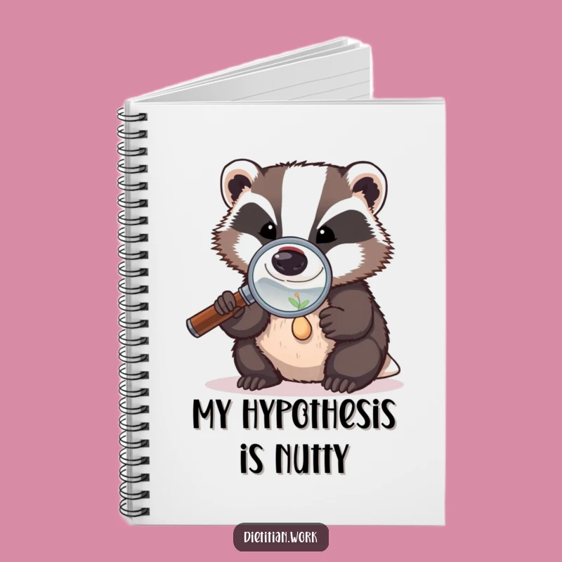 Funny Badger Investigator Notebook: Seed Notes and Ideas, Perfect Funny Gift for Detail-Oriented Minds
