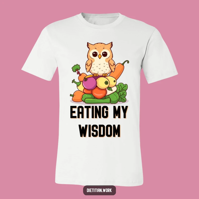 Funny Owl Vegetable Stack T-Shirt: Wise Perch Design, The Ultimate Funny Gift for Smarty Pants